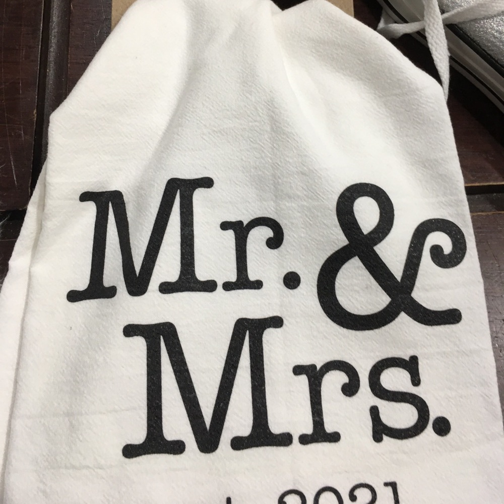 Altar’d State Mr & Mrs est 2021 tea towel